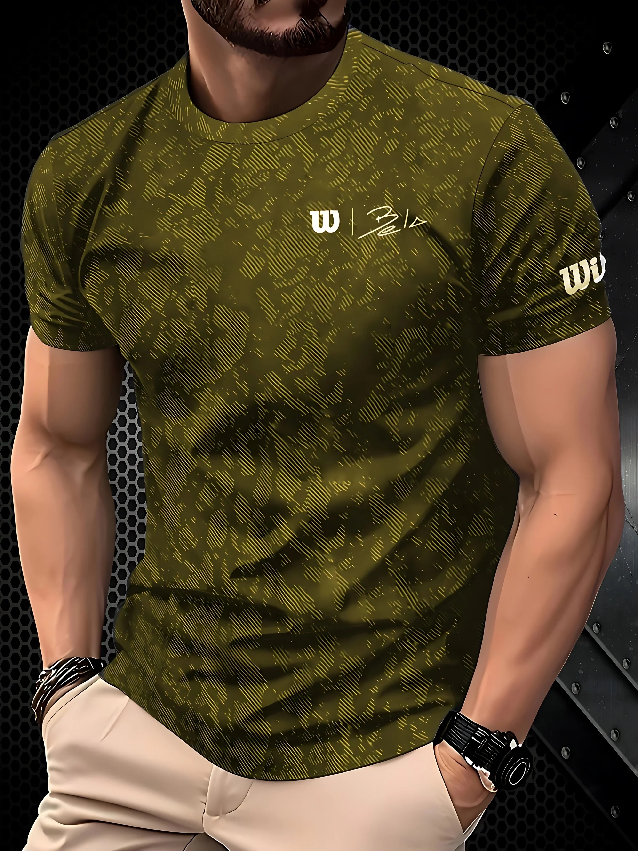 Camiseta Masculina Preta e Dourada com Estampa "King" - Luxo e Personalidade