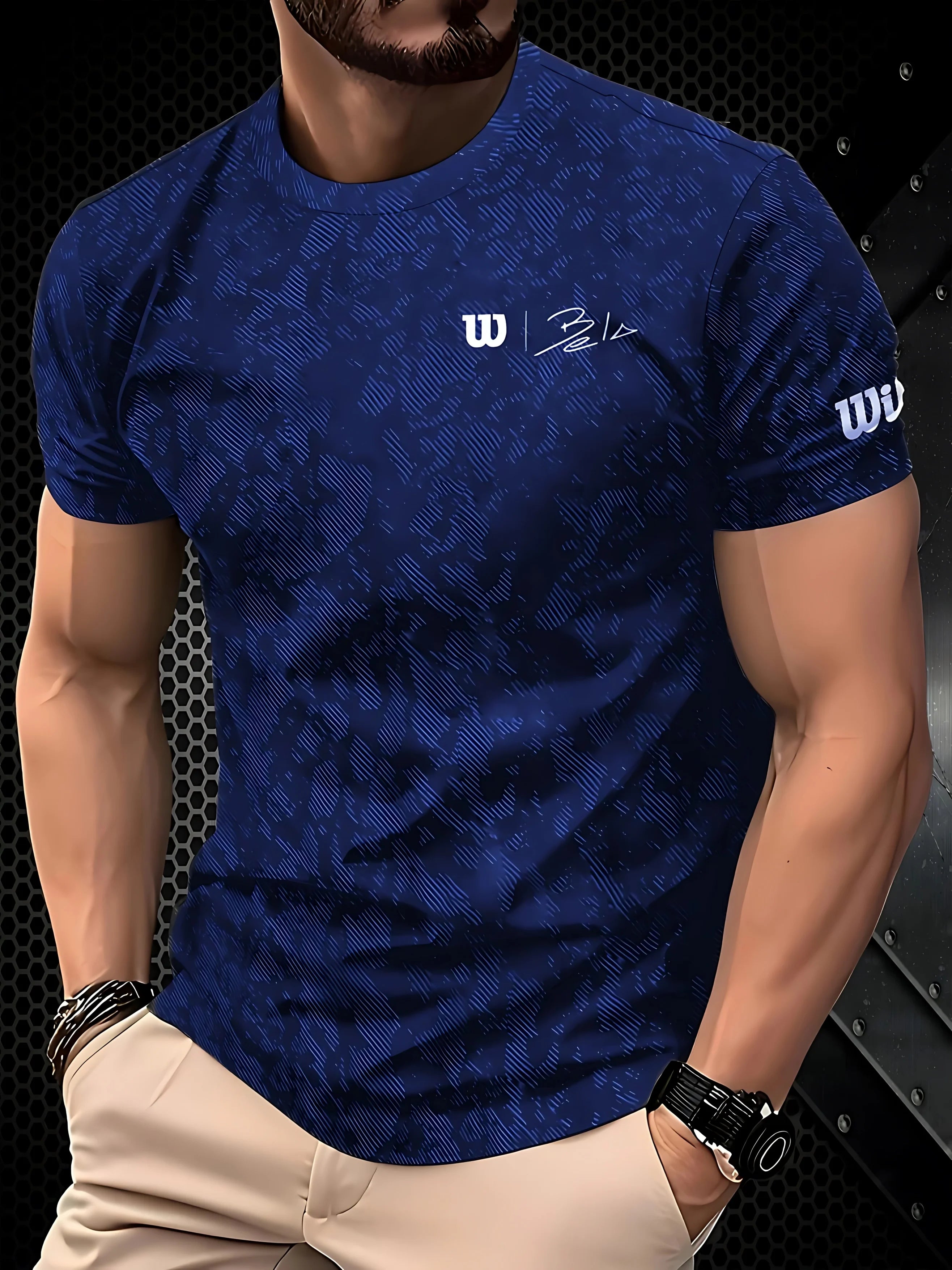 Camiseta Masculina Preta e Dourada com Estampa "King" - Luxo e Personalidade