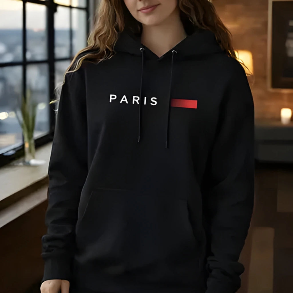 Kangaroo Sweatshirt Unisex Cotton Hooded Paris GuGi Print Cool Blouse Plus Size Streetwear Luxury