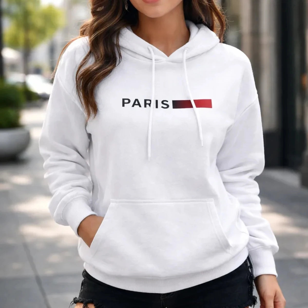 Kangaroo Sweatshirt Unisex Cotton Hooded Paris GuGi Print Cool Blouse Plus Size Streetwear Luxury