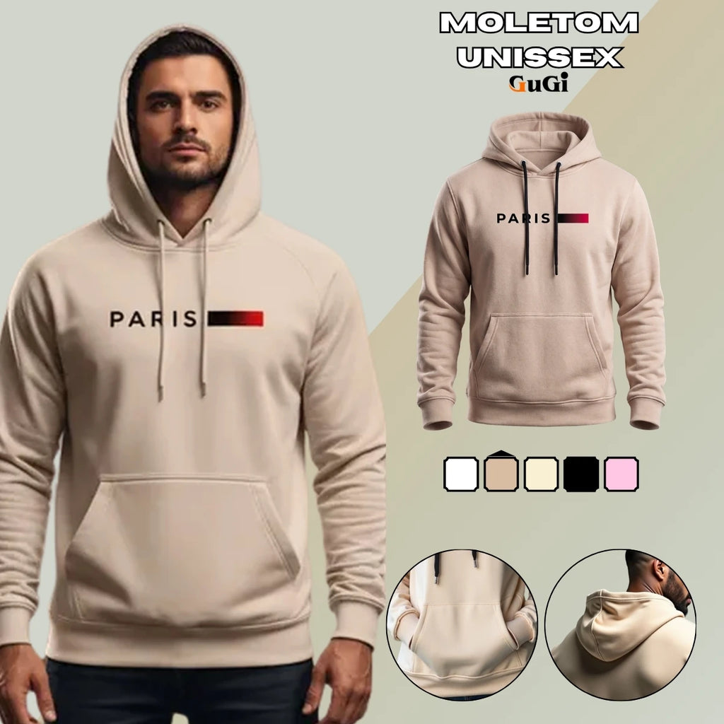Kangaroo Sweatshirt Unisex Cotton Hooded Paris GuGi Print Cool Blouse Plus Size Streetwear Luxury