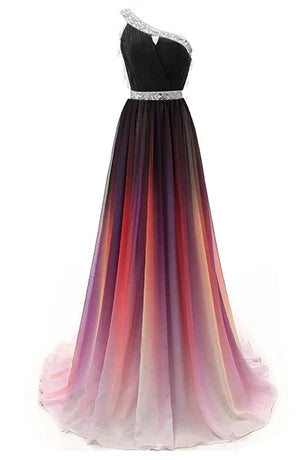 Women's Sexy Long V-Neck Beaded Prom Dresses A-Line Criss Cross Back Formal Occasion Evening Party Gown Vestidos De Gala BM400