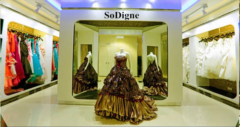 SoDigne Purple V Neck Prom Dress Spaghetti Straps Sleeveless Backless A Line Evening Dresses Women Formal Party Gowns Customized