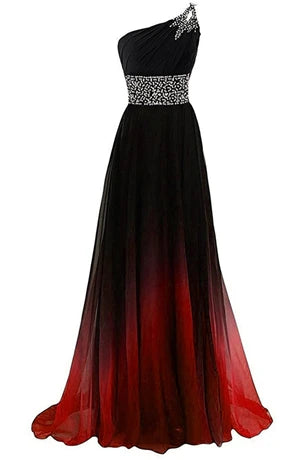 Women's Sexy Long V-Neck Beaded Prom Dresses A-Line Criss Cross Back Formal Occasion Evening Party Gown Vestidos De Gala BM400
