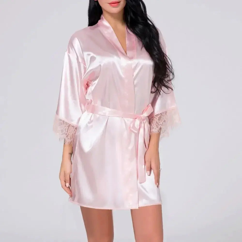 Robe Feminino Brilhante - Pijama e Camisola Sexy Fashion