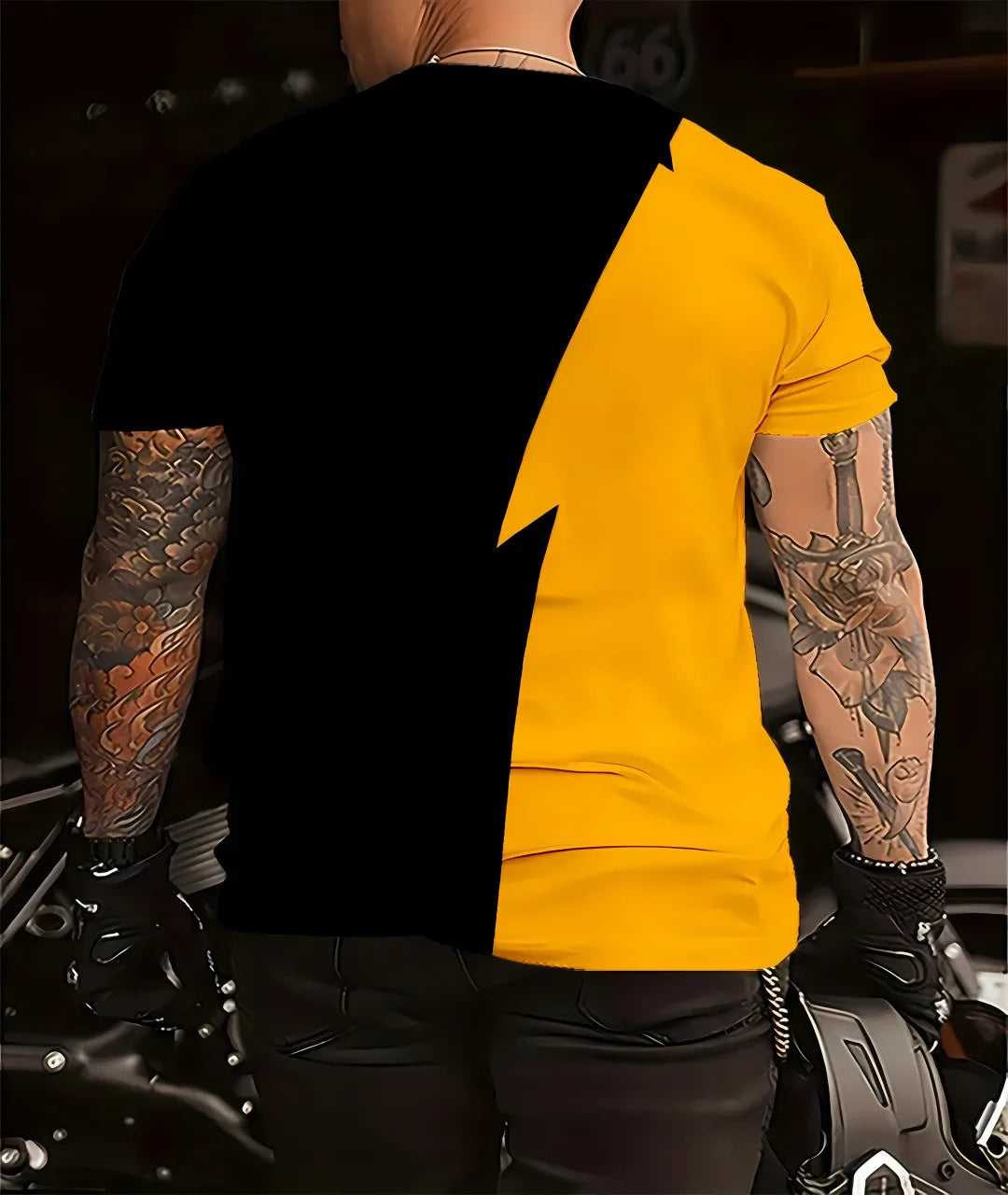 Summer 2025 new men's T-shirt Lightweight breathable casual and sporty polyester fiber outdoor men's T-shirt
