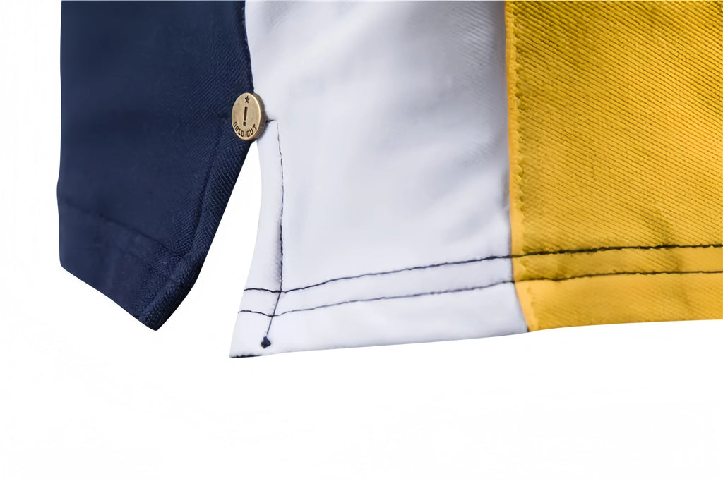 Camisa Polo Masculina de Algodão Puro com Bordado - Slim Fit Golf Casual