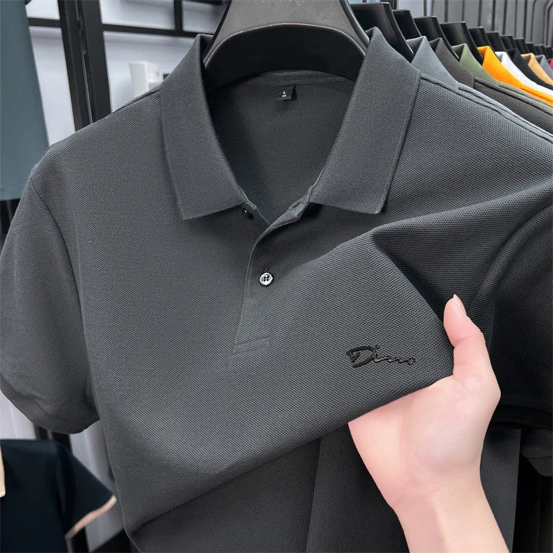 Camisa Polo Masculina Golf Estampada Premium - Respirável Casual Escritório