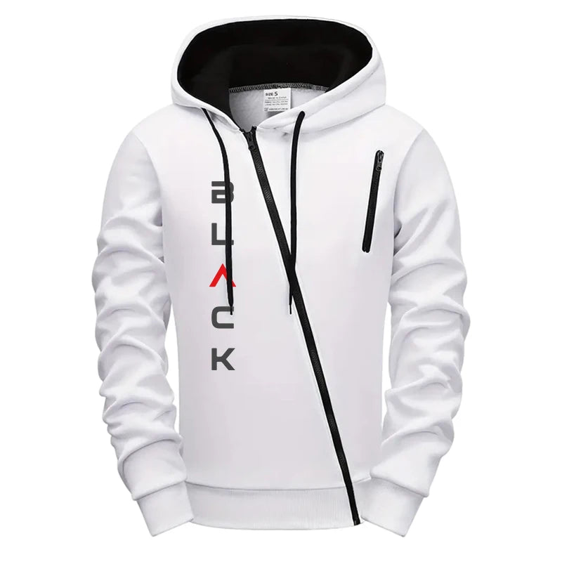 2025 Hot Sale Mens Tracksuit Hoodie Sweatpants Black Letter Print Zipper Jacket Jogger Pants Autumn Winter Casual Fashion Outfit