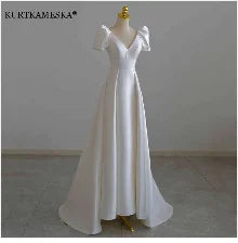 White Satin Bride Dress Elegant Embroidery Lace Formal Evening Summer Dresses for Women Sexy Backless Long Wedding Party Dress