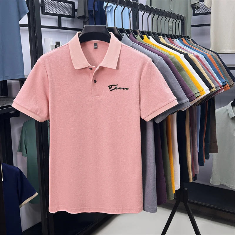 Camisa Polo Masculina Golf Estampada Premium - Respirável Casual Escritório