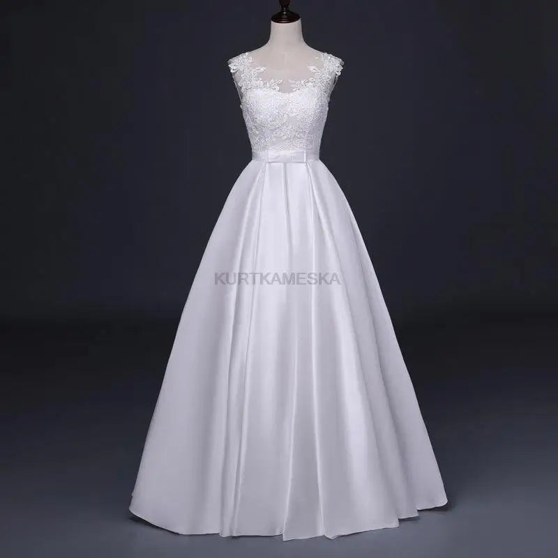 White Satin Bride Dress Elegant Embroidery Lace Formal Evening Summer Dresses for Women Sexy Backless Long Wedding Party Dress