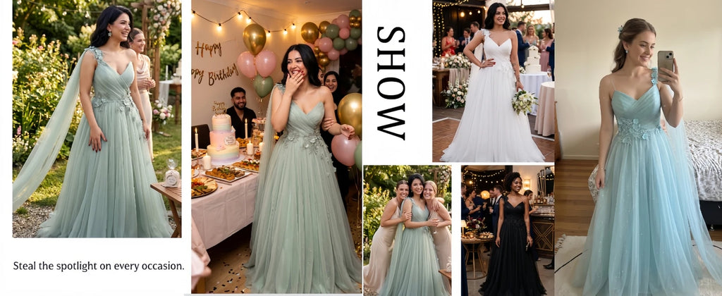 Lucy Light Green Party Evening Dress Mesh Grace Eid Al-fitr Line A Prom Dresses 2024 Ball Gowns Formal Wedding Long Customized