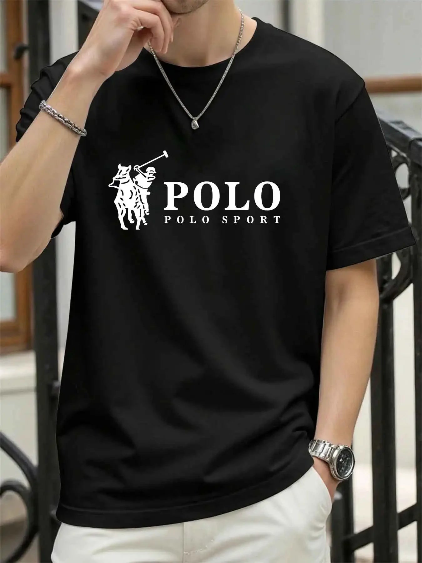 Conjunto Masculino Camiseta e Shorts - Casual Respirável Esportivo Verão
