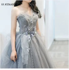 Satin Strapless Evening Prom Dresses for Women Summer 2026 Elegant Sexy Ruched Mesh Long Formal Party Show Host Dress Vestidos