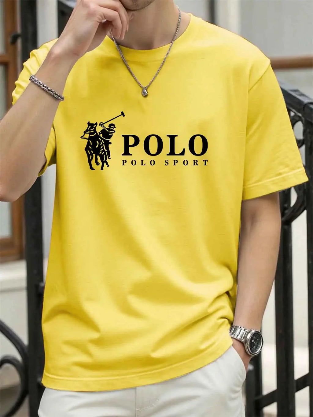 New Summer Men's Casual T-Shirt and Shorts Two-Piece Set Relaxed Fit Men's Short-Sleeve Breathable Athletic Set Two-Piece Set