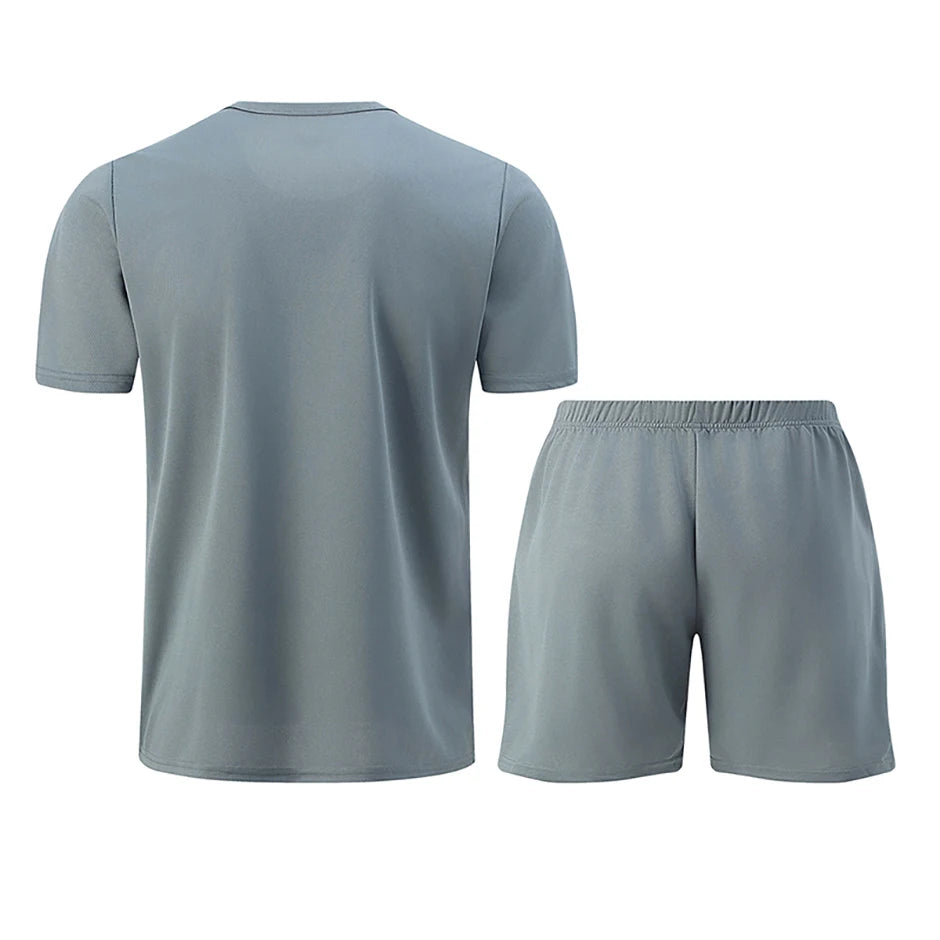 1/2/4 Piece Men's Quick Drying Sports Suit Casual Breathable Short Sleeved T-shirt Pocket Versatile Shorts For Teenagers To Wear