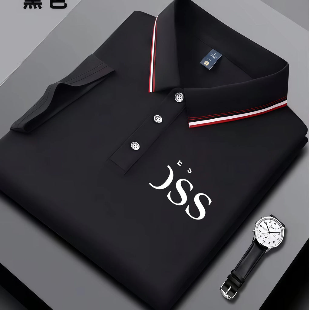 2026 men's multi color lapel shirt with trendy print, striped collar, summer breathable casual business top