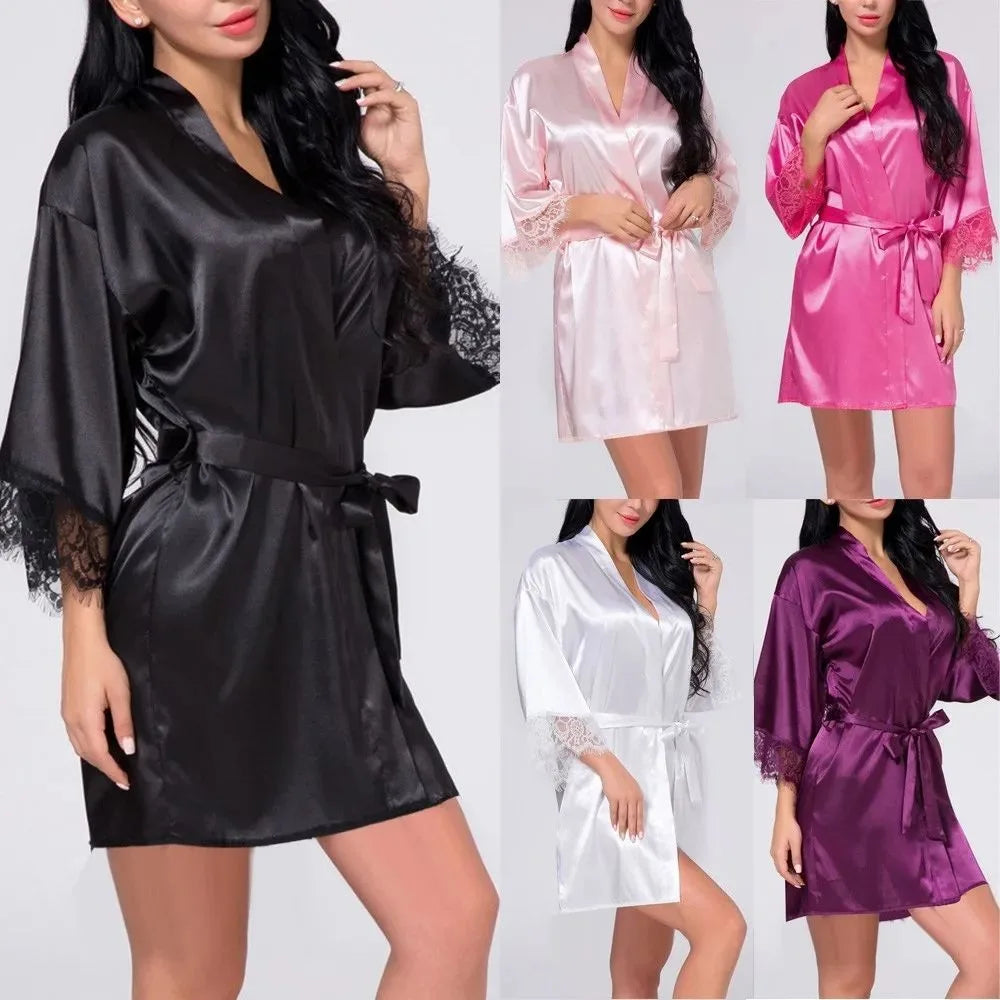 Robe Feminino Brilhante - Pijama e Camisola Sexy Fashion