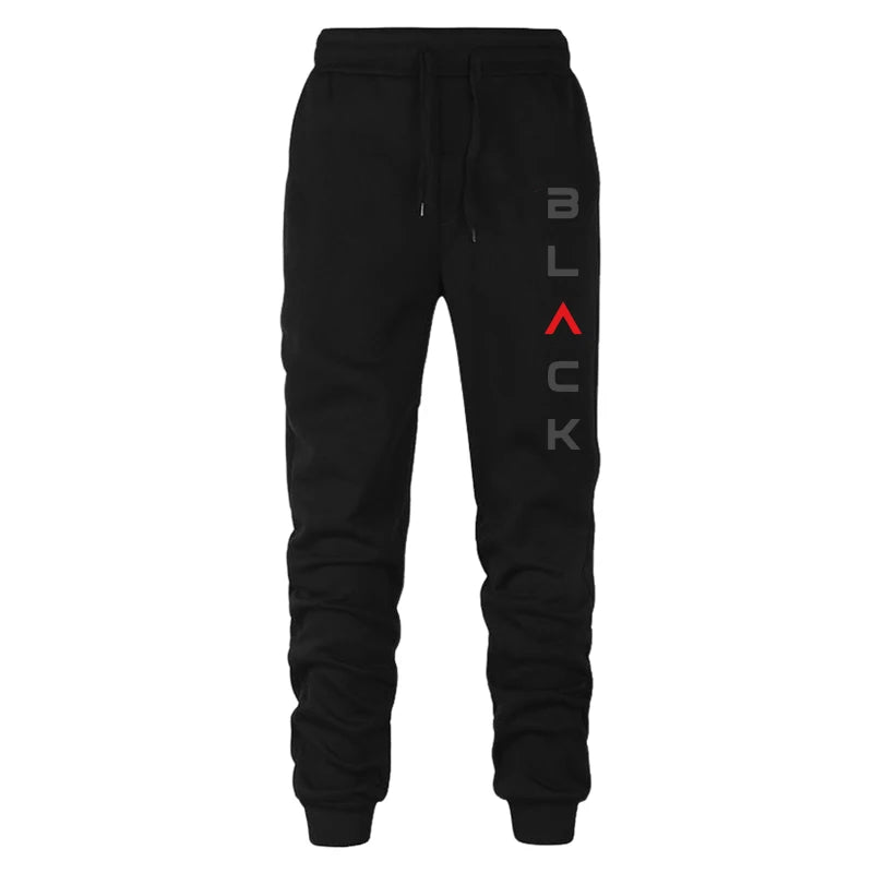 2025 Hot Sale Mens Tracksuit Hoodie Sweatpants Black Letter Print Zipper Jacket Jogger Pants Autumn Winter Casual Fashion Outfit