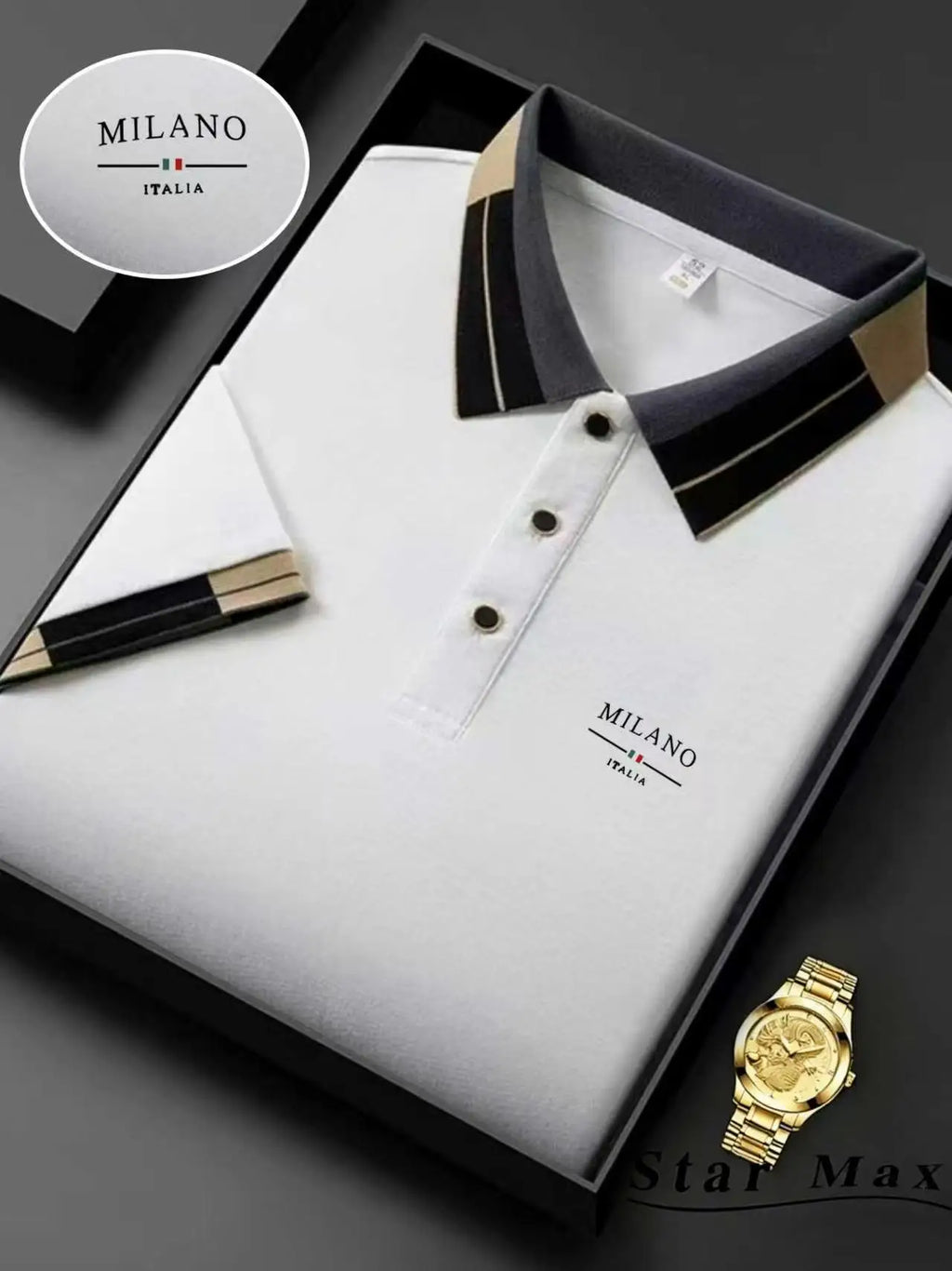 Camisa Polo Masculina de Luxo com Bordado de Cavalo - Estilo Milão Verão