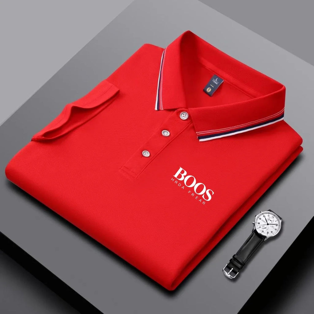 Camisa Polo Masculina Business Casual - Respirável Confortável e Versátil