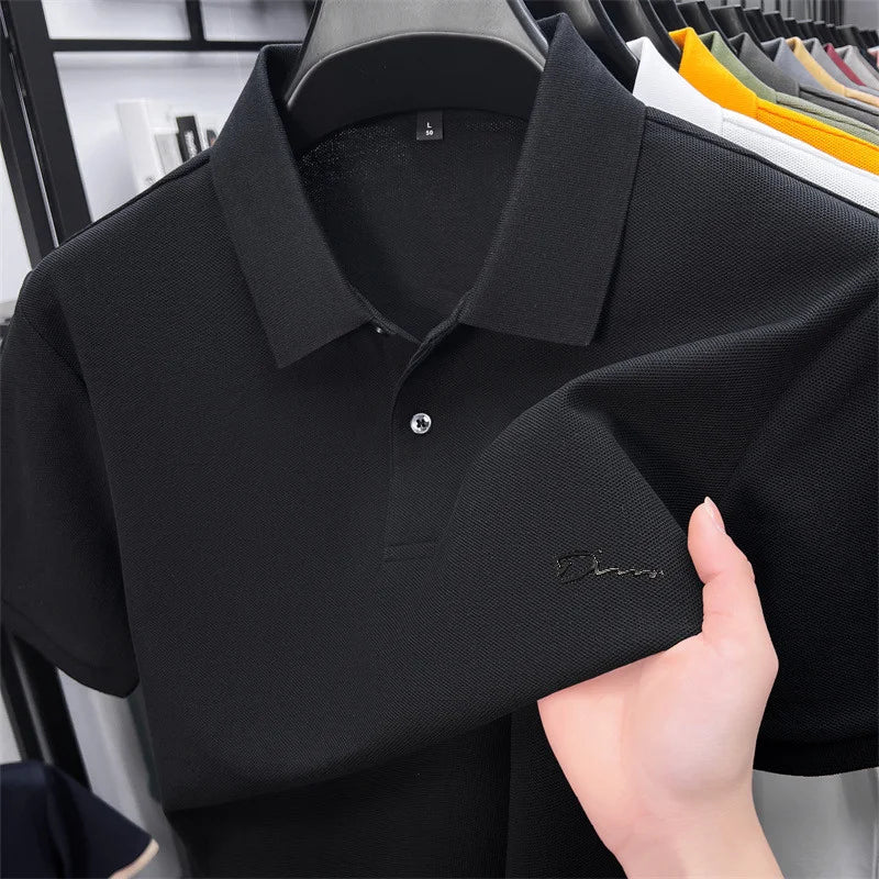 Camisa Polo Masculina Golf Estampada Premium - Respirável Casual Escritório