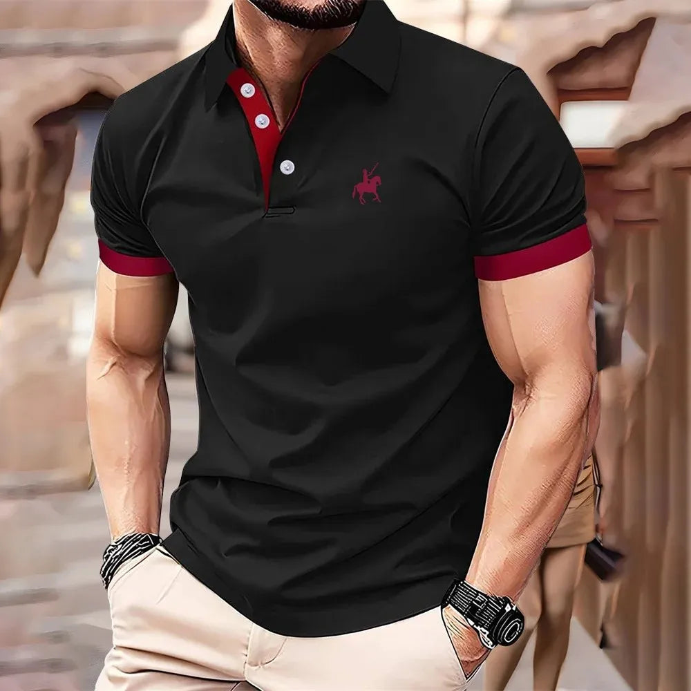 Camisa Polo Masculina com Estampa 3D - Leve Respirável Fashion Verão 2026