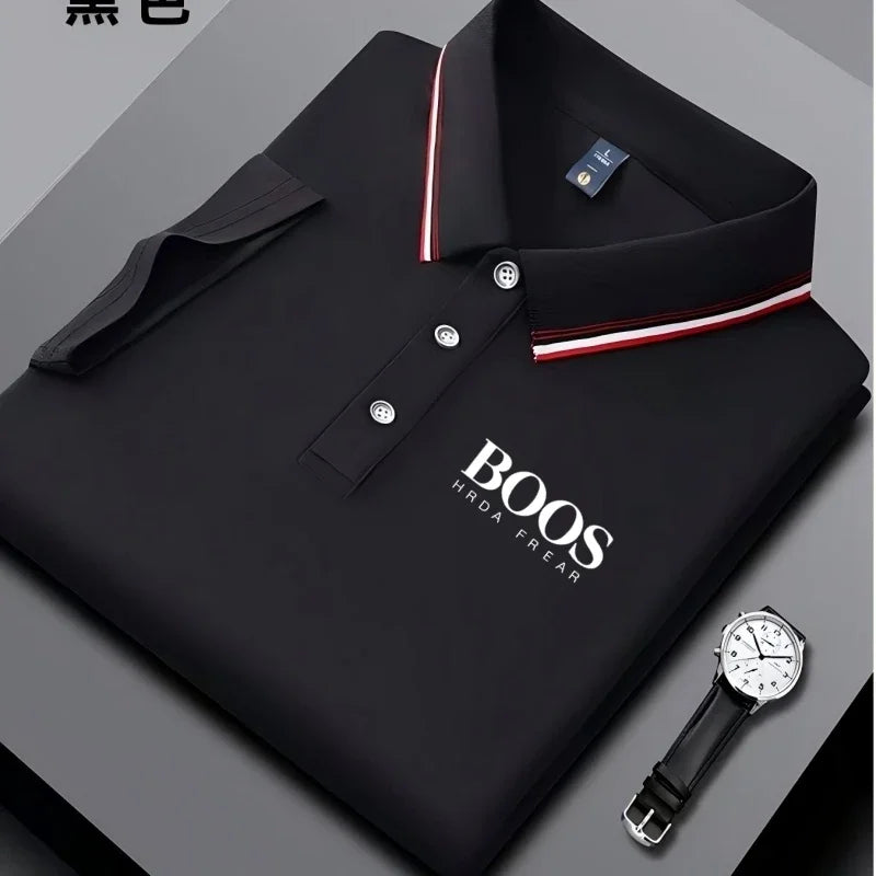 Camisa Polo Masculina Business Casual - Respirável Confortável e Versátil