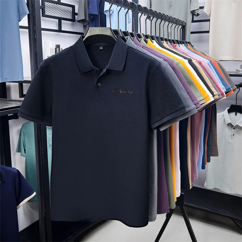 Camisa Polo Masculina Golf Estampada Premium - Respirável Casual Escritório