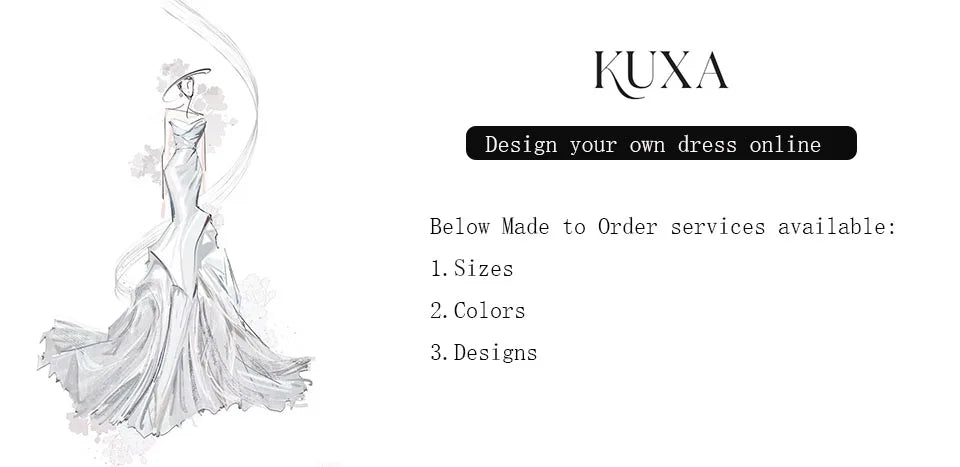 KUXA Customized Elegant A Line Formal Mother Of The Bride Dresses One Shoulder Floor Length Wedding Party Gowns Robes De Soirée