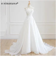 White Satin Bride Dress Elegant Embroidery Lace Formal Evening Summer Dresses for Women Sexy Backless Long Wedding Party Dress