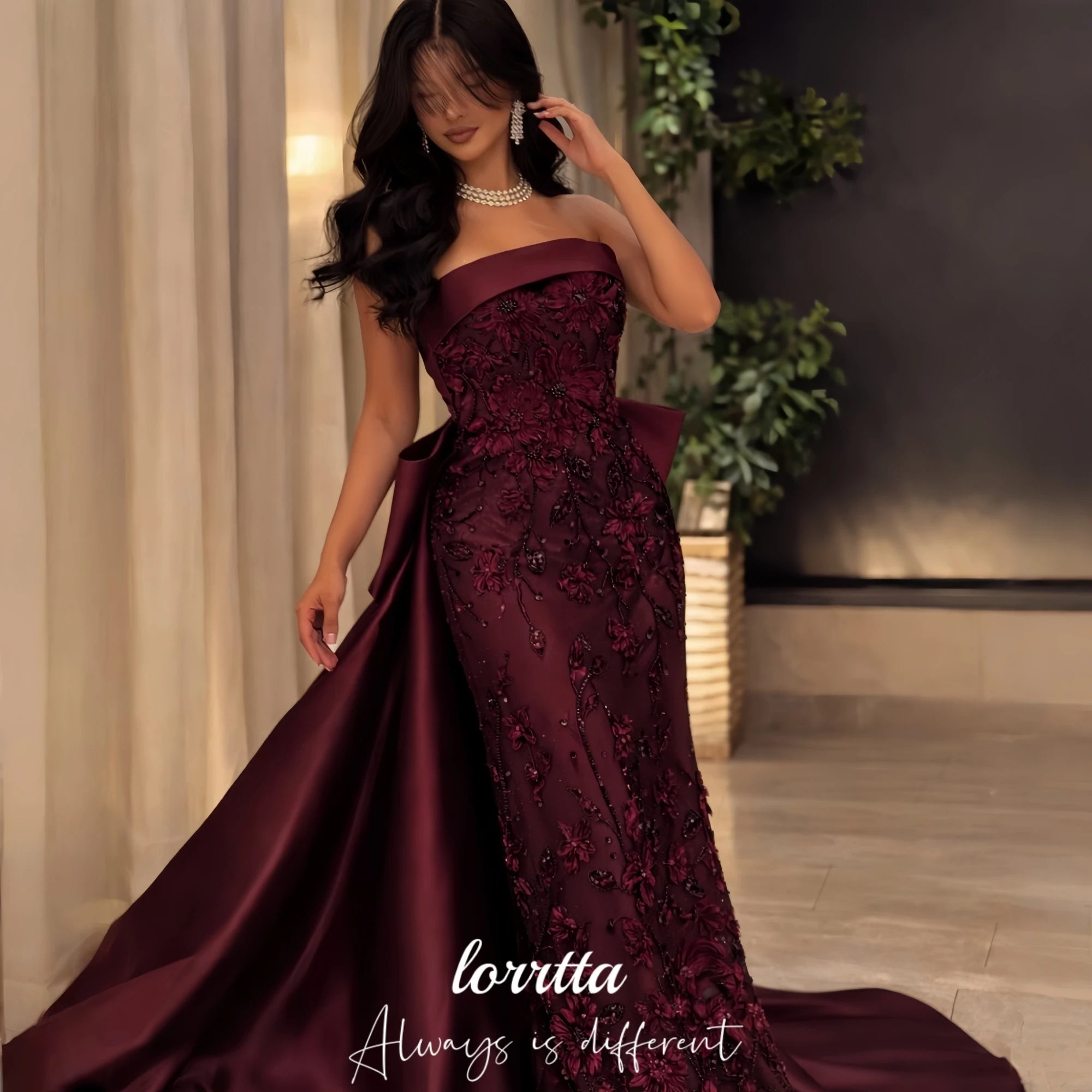 Lorrtta Customized women's formal evening gowns elegant party dresses 2026 evening dress فساتين سهرة Women's Evening Dress