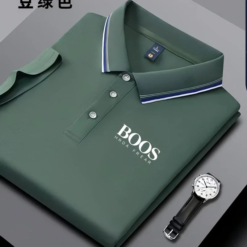 Camisa Polo Masculina Business Casual - Respirável Confortável e Versátil