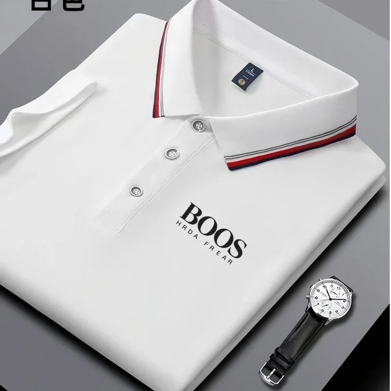 Camisa Polo Masculina Business Casual - Respirável Confortável e Versátil