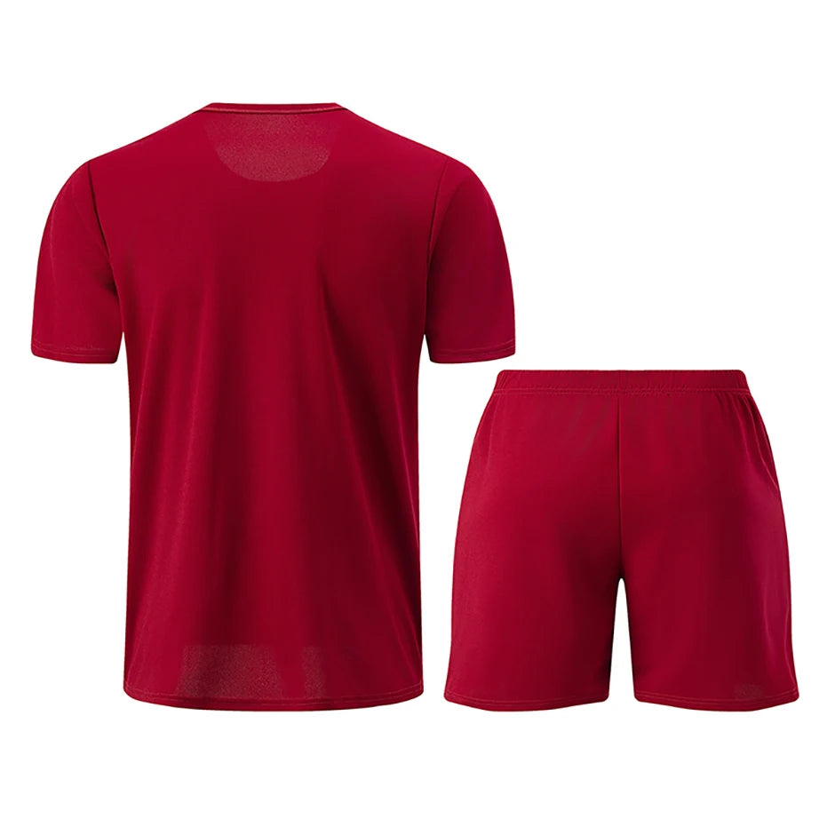 1/2/4 Piece Men's Quick Drying Sports Suit Casual Breathable Short Sleeved T-shirt Pocket Versatile Shorts For Teenagers To Wear