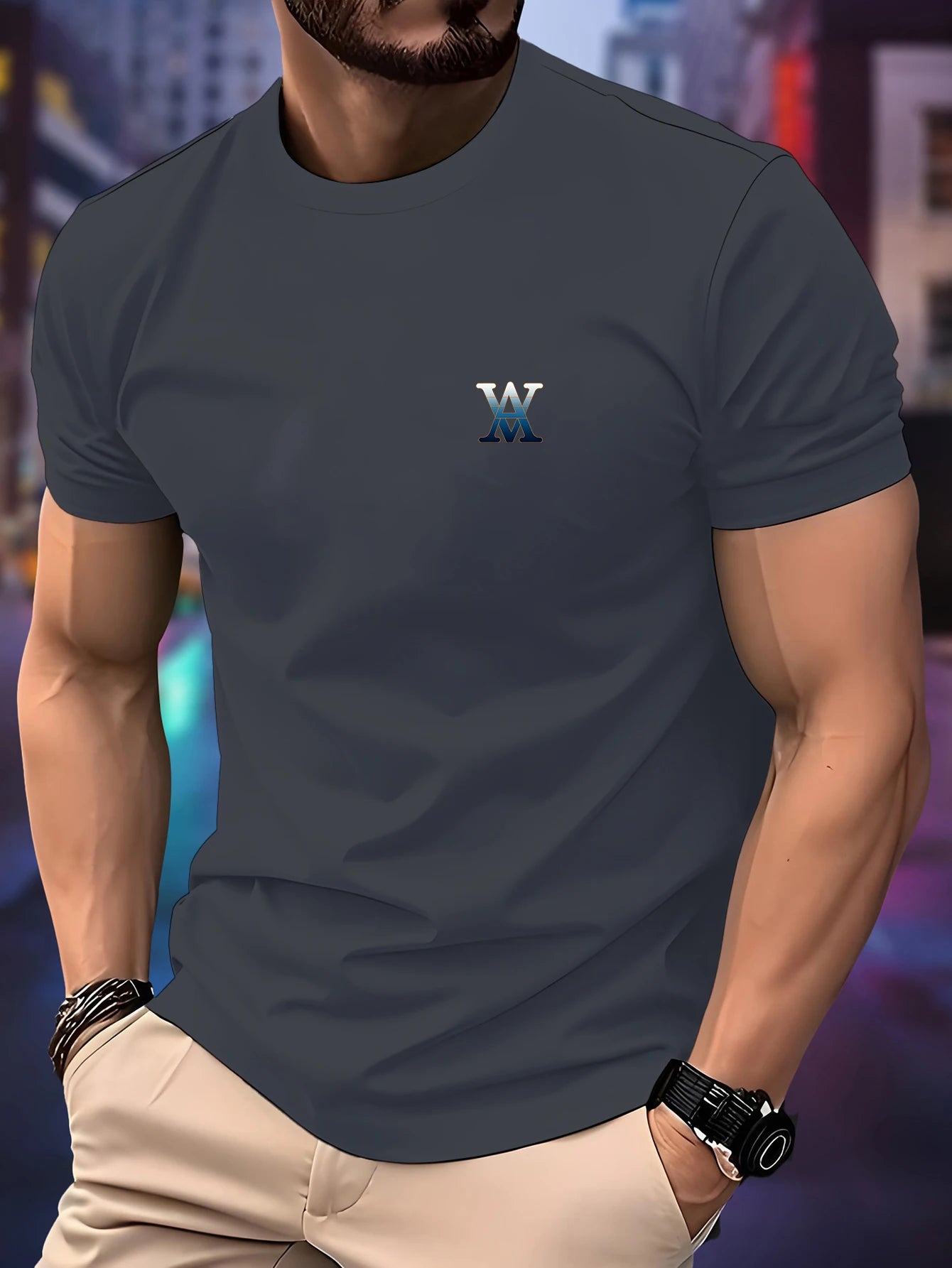 Camiseta Masculina de Corrida Secagem Rápida - Manga Curta Fitness Esportivo