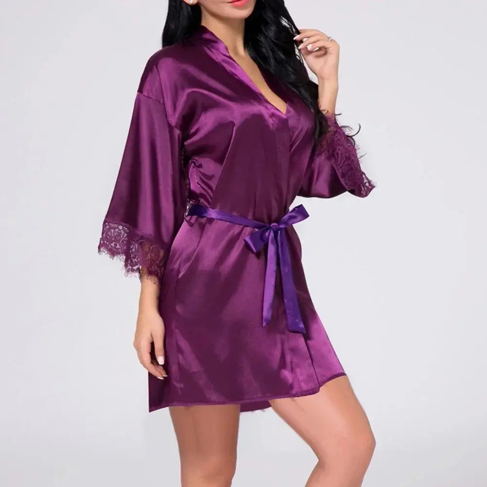 Robe Feminino Brilhante - Pijama e Camisola Sexy Fashion