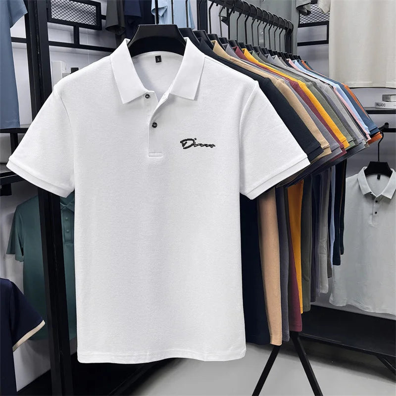 Camisa Polo Masculina Golf Estampada Premium - Respirável Casual Escritório