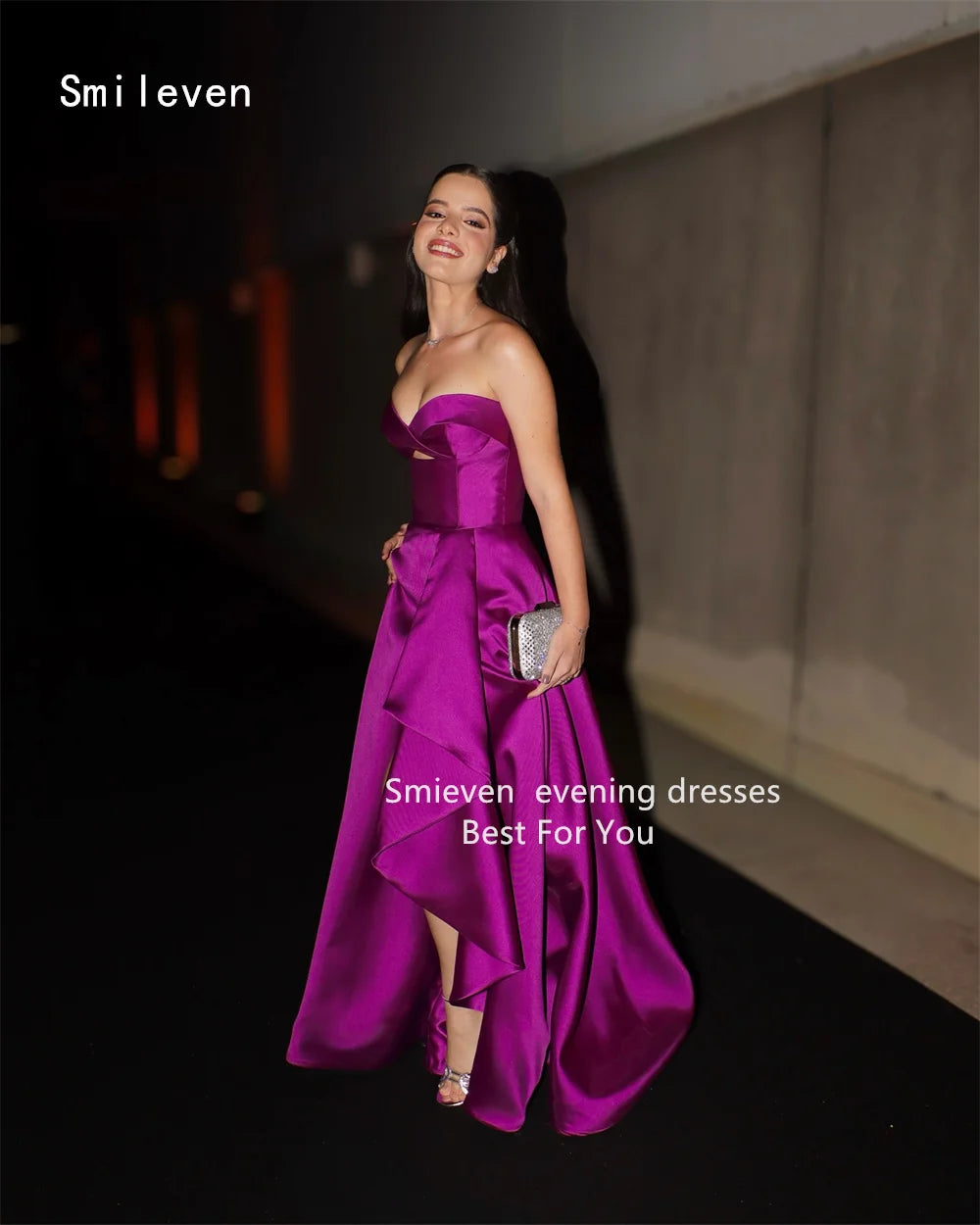 Smileven Luxury A Line Prom Dress Noval Sweetheart Party Gowns Sleeveless Waist Cinching Formal Occassion Dress Customized 2026