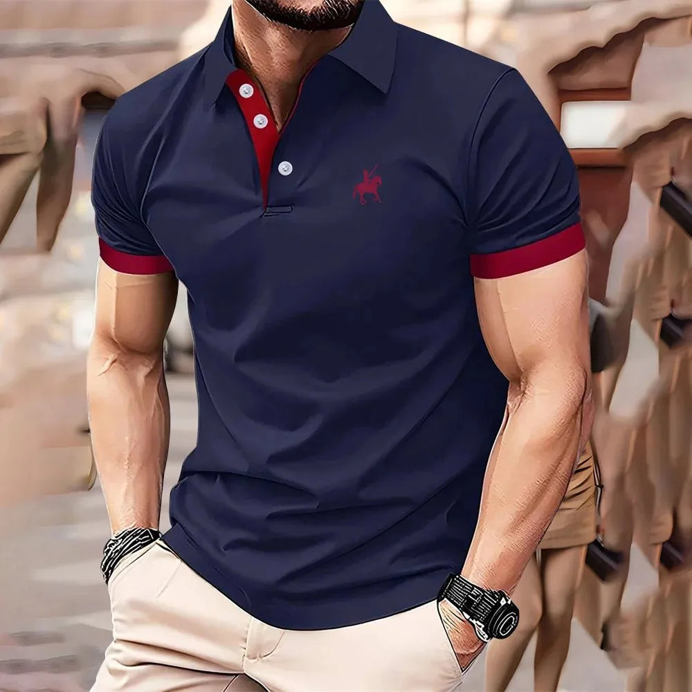 Camisa Polo Masculina com Estampa 3D - Leve Respirável Fashion Verão 2026