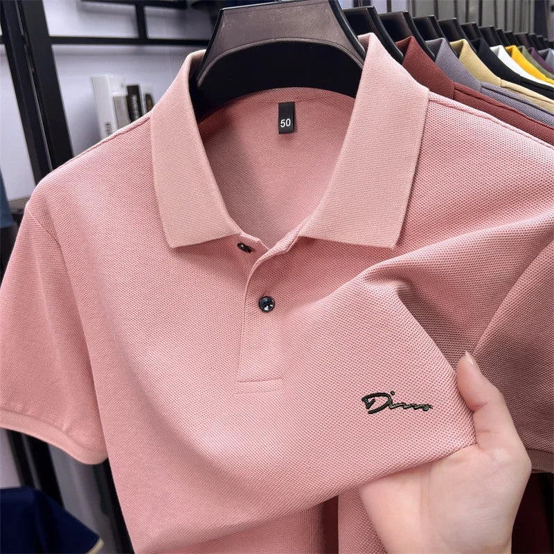 Camisa Polo Masculina Golf Estampada Premium - Respirável Casual Escritório