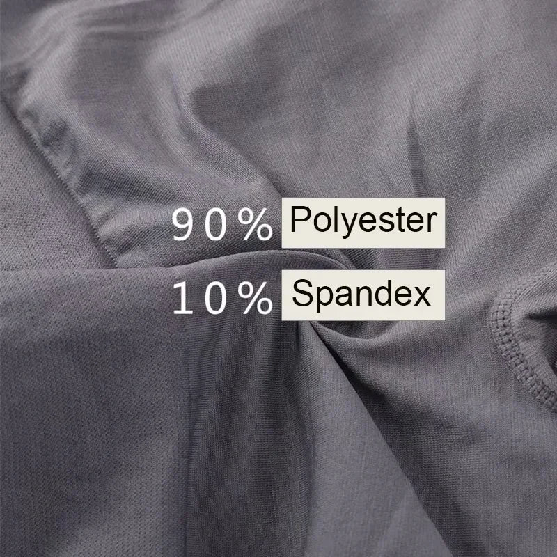 5 Pcs Men’s Boxer Briefs High Elastic Breathable Underwear Soft Cotton Stretch Shorts Comfortable Plain Color Panties