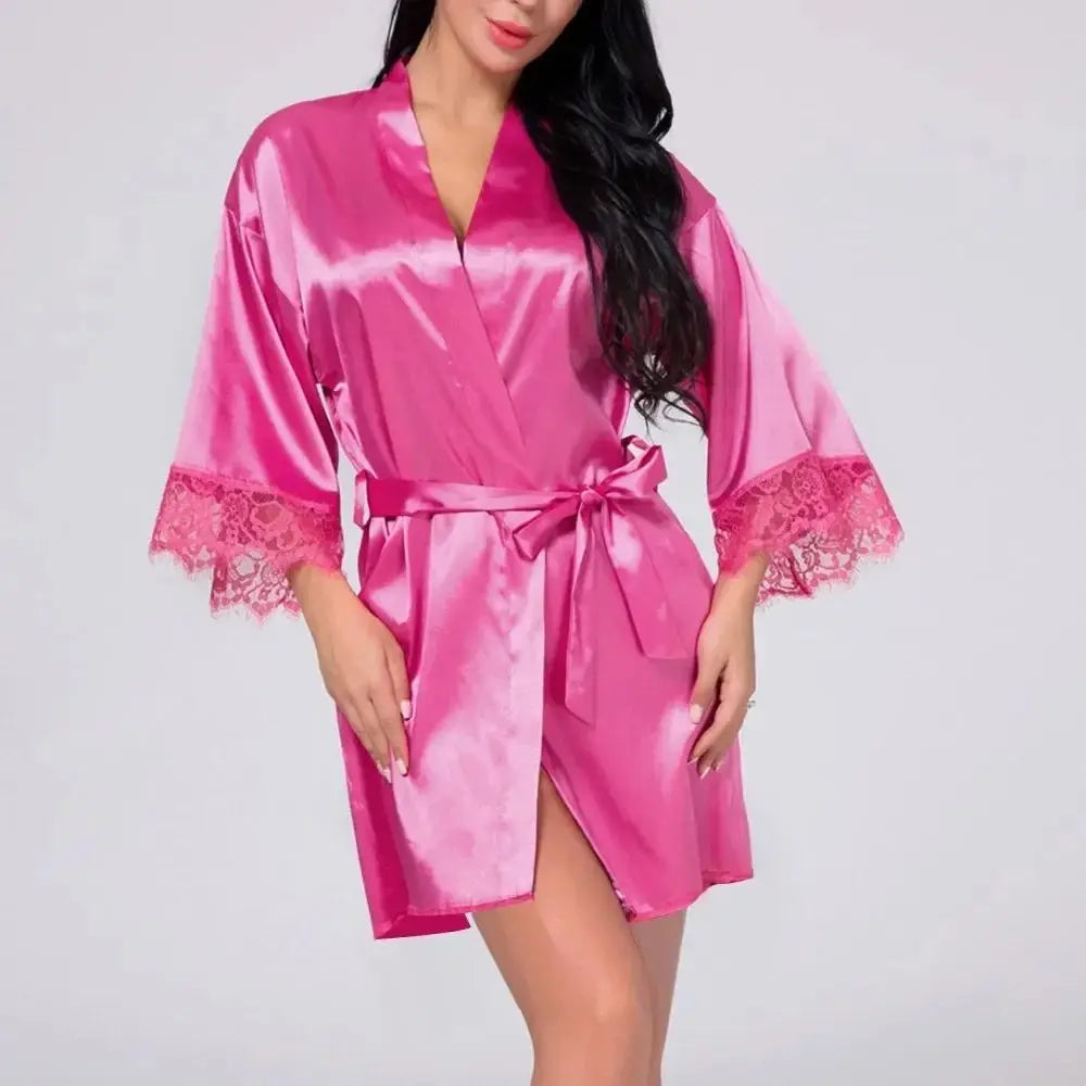 Robe Feminino Brilhante - Pijama e Camisola Sexy Fashion