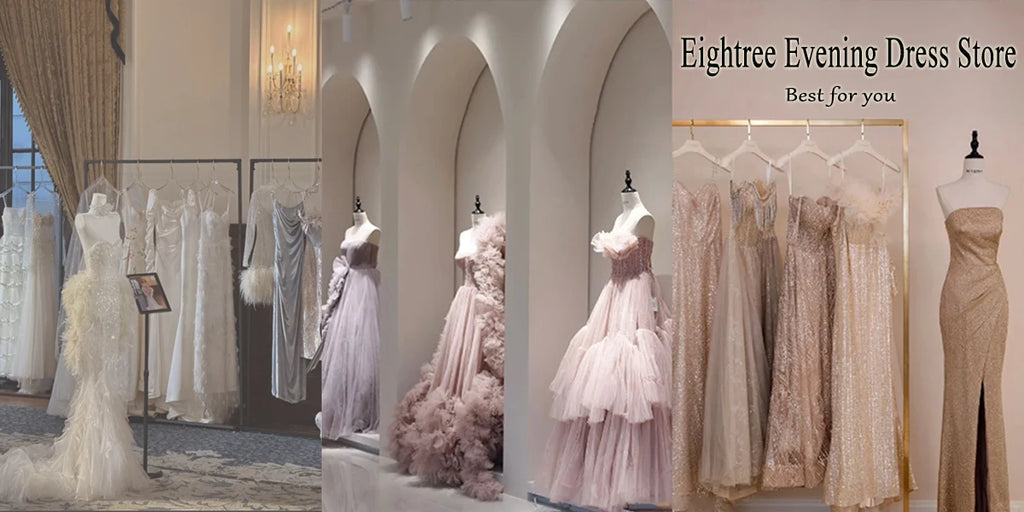 Eightree Hot Pink Sweetheart Neck A Line Evening Dresses Lace Waist Prom Gown Floor Length Party Gown vestido festa Customized