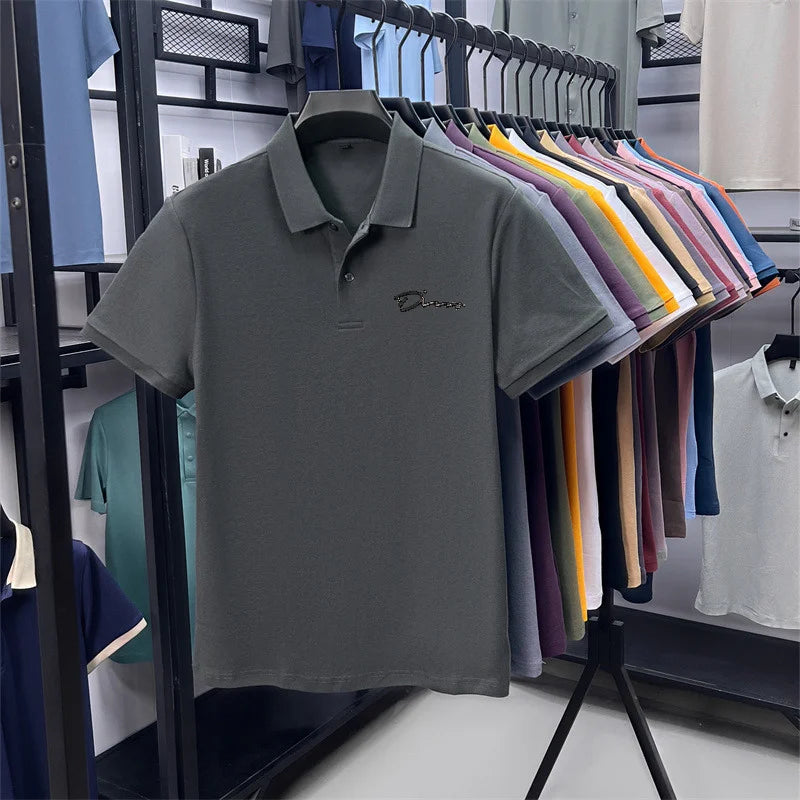 Camisa Polo Masculina Golf Estampada Premium - Respirável Casual Escritório