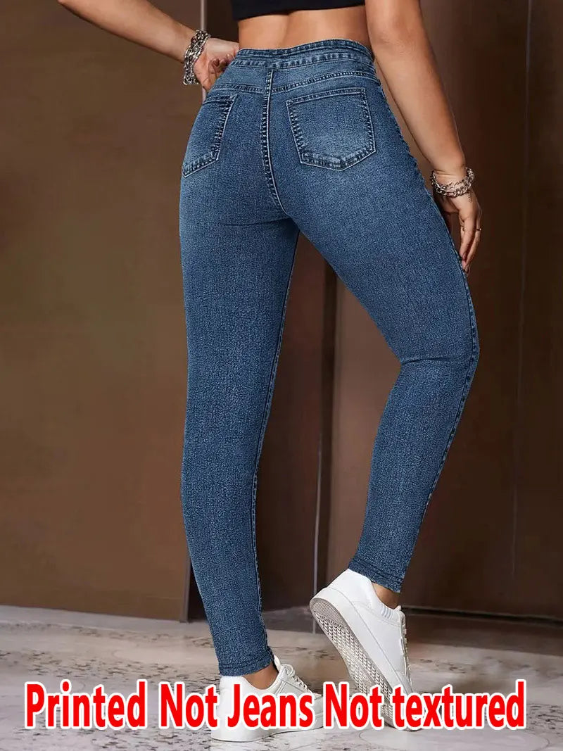 Legging Feminina Estampada Cropped - Não é Jeans, Confortável e Casual