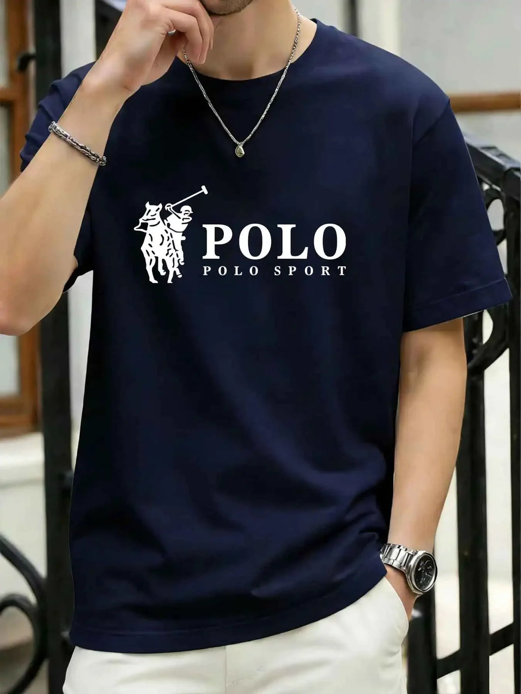 Conjunto Masculino Camiseta e Shorts - Casual Respirável Esportivo Verão
