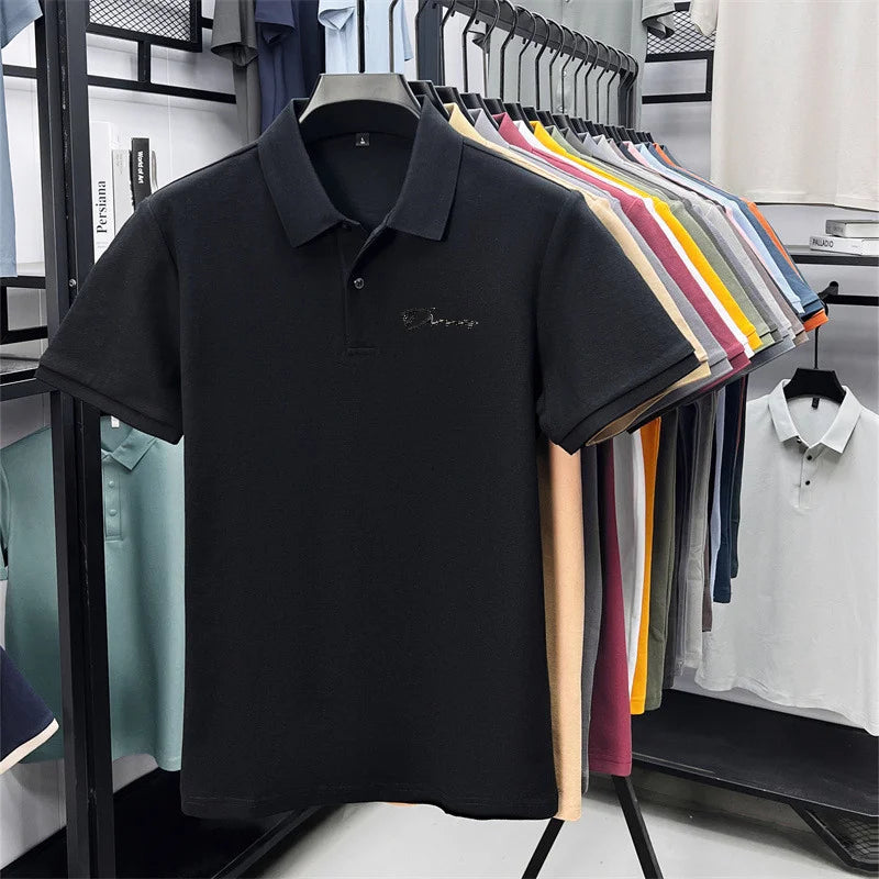 Camisa Polo Masculina Golf Estampada Premium - Respirável Casual Escritório