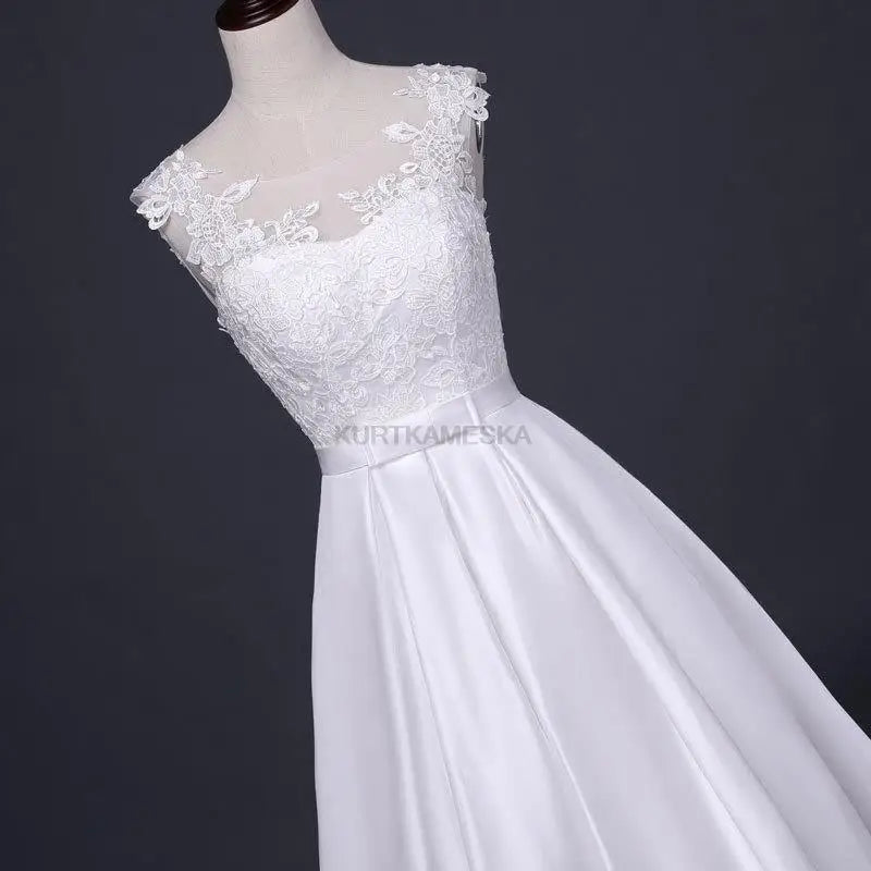 White Satin Bride Dress Elegant Embroidery Lace Formal Evening Summer Dresses for Women Sexy Backless Long Wedding Party Dress